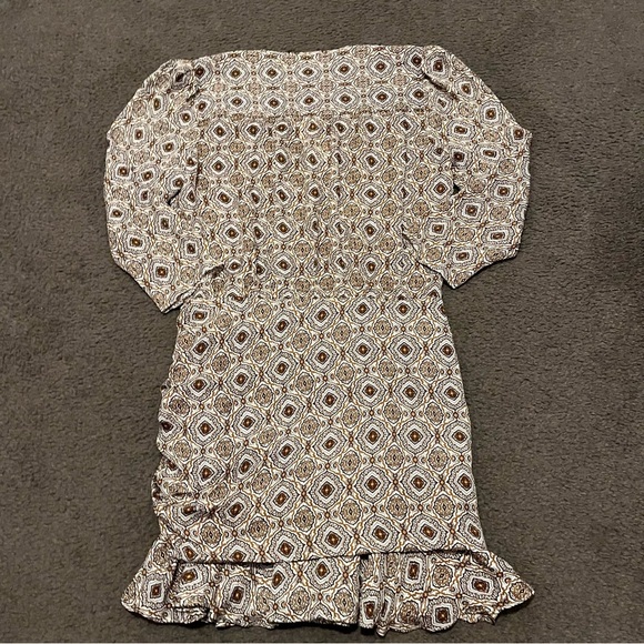 Veronica Beard Alamo Medallion Print Sill Ruffle Mini Dress NWT - Picture 7 of 11